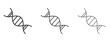 © basit - DNA icon for web. simple element illustration with editable strokes