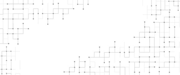 Wall Mural - Vector geometric squares technology pattern design