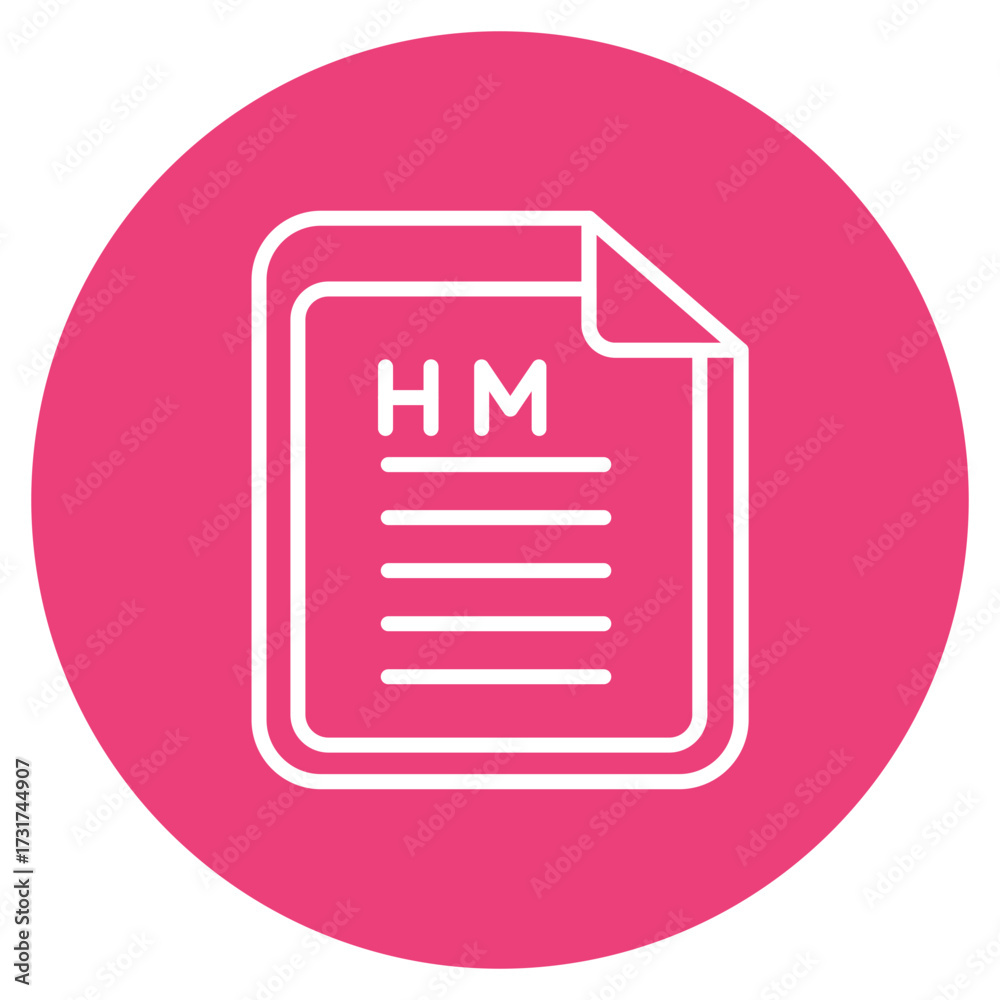 HTML File icon vector image. Can be used for Coding and Development ...