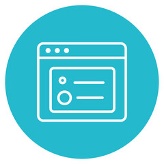 Wall Mural - Web Development icon vector image. Can be used for Coding and Development.