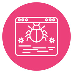 Wall Mural - Website Bug icon vector image. Can be used for Computer Programming.