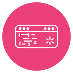 Command Line icon vector image. Can be used for Computer Programming.
