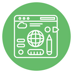 Wall Mural - Web Interface icon vector image. Can be used for Computer Programming.