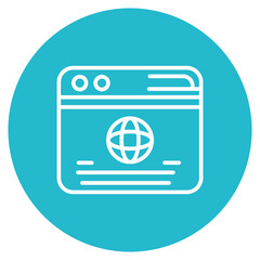 Wall Mural - Page Address icon vector image. Can be used for Web Marketing.