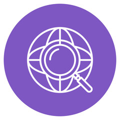 Wall Mural - Global Search icon vector image. Can be used for Online Marketing.