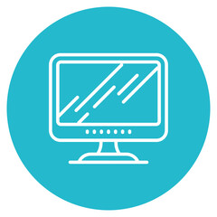 Wall Mural - Monitor icon vector image. Can be used for Electric Circuits.