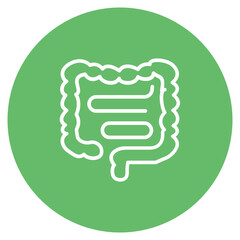 Wall Mural - Large Intestine icon vector image. Can be used for Human Anatomy.