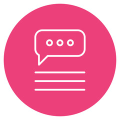 Wall Mural - Chat icon vector image. Can be used for Contact Us.