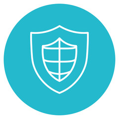 Wall Mural - Cyber Security icon vector image. Can be used for Biometrics.