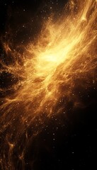 Wall Mural - ethereal light streaks illuminate a dark nebula, creating a cosmic dance of energy and mystical glow