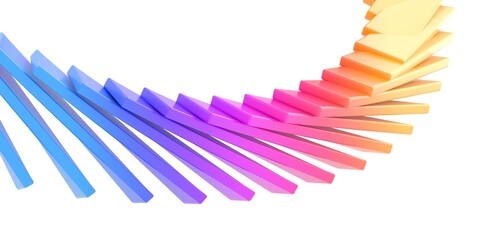 Wall Mural - Abstract background, colorful geometric design 3d render