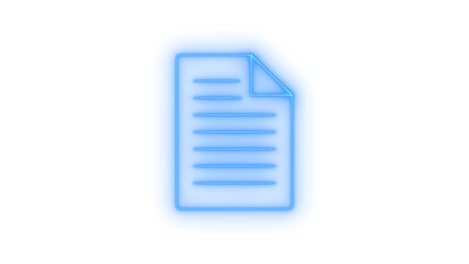 Modern digital document icon, minimalist line art depicting a paper file symbol, representing data, information, and records for user interfaces, isolated on transparent background.