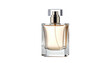 © Hamdi - Elegant perfume bottle with a clear glass body, light liquid, and metallic cap