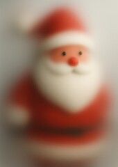 Wall Mural - Blurry Santa Claus illustration