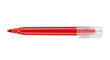 © Maelle - Isolated red marker pen with cap, art supply for drawing and writing, design element