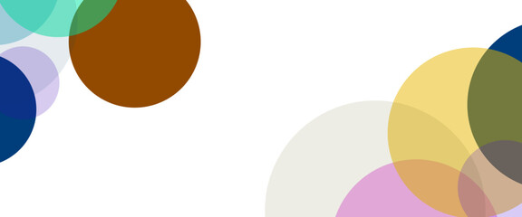 Wall Mural - Abstract of colorful circle for technology innovation concept vector cover template background design.
