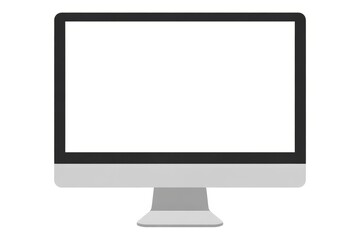 Desktop computer blank screen mockup for website design and application display presentation 100