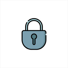 Wall Mural - Padlock
