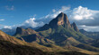 © Maqsood - Majestic boa vista mountain landscape illuminated by bright sunshine