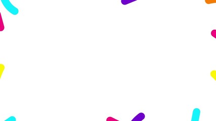 Wall Mural - Animated violet decorative wavy lines is drawn. Linear background with copy space. Looped video. Vector illustration isolated on white background.