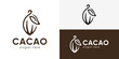 © Hi_std - Creative simple cacao logo template. Simple nature cocoa logo design vector illustration.