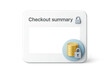 © whitestorm - Secure checkout summary card with coins, isolated on transparent background