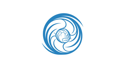 Wall Mural - Stylized blue vortex