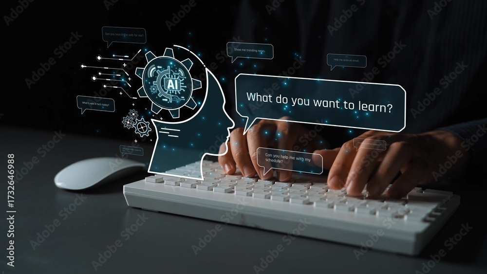 Conversational AI assistant enhances chatbot interaction. AI assistant ...