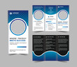 © PIYAS GRAPHICS - Clean Wave Circle Trifold Business Brochure Template Minimal Photo Ready