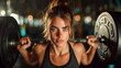 © Volodymyr - woman lifting weights at modern gym