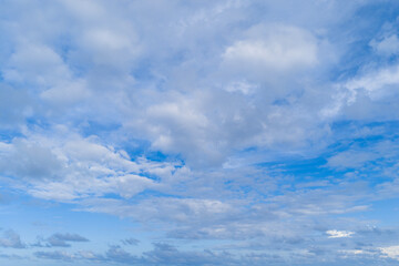 Wall Mural - Cloudy atmospheric backdrop. Morning sky with cloud. Sky and cloud formation. Weather cloudscape. Sky filled with cloud. Overcast scene. Cloudy sky gradient. Cloud drifting