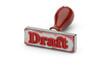 © Marcela - Crafting a document draft using red rubber stamp