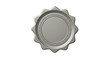 © Muhammad - Shiny metallic seal on white background