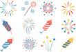 © chhaifunnahar - Fireworks & Celebration Bundle vector on white background