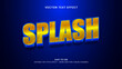 © cuplis design - editable text effect splash 3d style premium vector