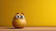 © StudioPixel - Potato Portrait With Big Eyes on Yellow Surface