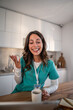 © Migma_Agency - Nurse woman having telehealth video call at home