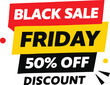 © Grafix71 - Black Friday Sale 50 Percent Off Discount Graphic promotion