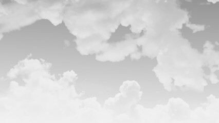Wall Mural - Black grey Sky with white cloud and clear abstract. Blackdrop for wallpaper backdrop background.
