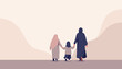 © Ayu - Muslim Family Walking Together - Unity & Journey