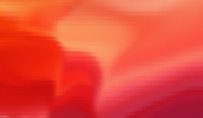 Wall Mural - Red Orange Pink Abstract Background – Gradient Wave Flow Texture Art Design. red abstract background loop