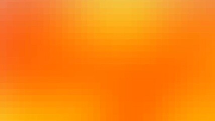 Wall Mural - Glowing yellow orange gradient abstract background animation with mosaic texture