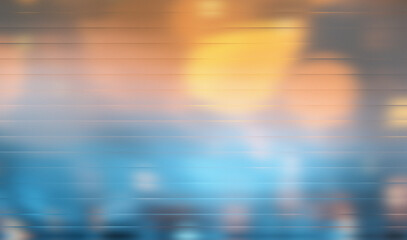 Wall Mural - Blue, Orange Yellow Abstract Background – Horizontal Gradient Motion Blur Texture Glow Design