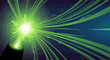 © kulpie - Captivating green laser beam emanating from a cylinder illustration design