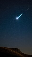 Wall Mural - Meteors, meteor showers, streaking across,space, night, sky, star, stars, galaxy, astronomy, abstract, universe, blue, dark, light, black, cosmos, nebula, starry, planet, constellation, comet, dust, w