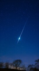 Wall Mural - Meteors, meteor showers, streaking across,space, night, sky, star, stars, galaxy, astronomy, abstract, universe, blue, dark, light, black, cosmos, nebula, starry, planet, constellation, comet, dust, w