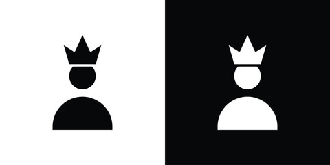 Premium User icon illustration element design. black glyph icons