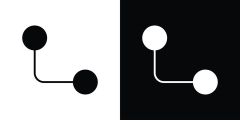Diagram nested icon illustration element design. black glyph icons