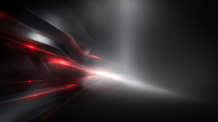 Wall Mural - Abstract black futuristic advanced technology background