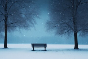 Wall Mural - Winter holidays snow outdoors nature.